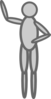 Pointing Jointed Person Clip Art